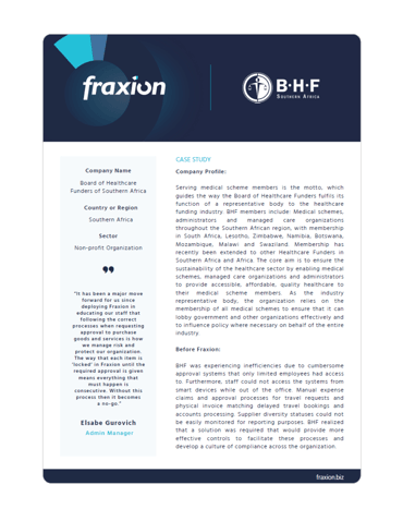 Board of Healthcare Funders case study cover