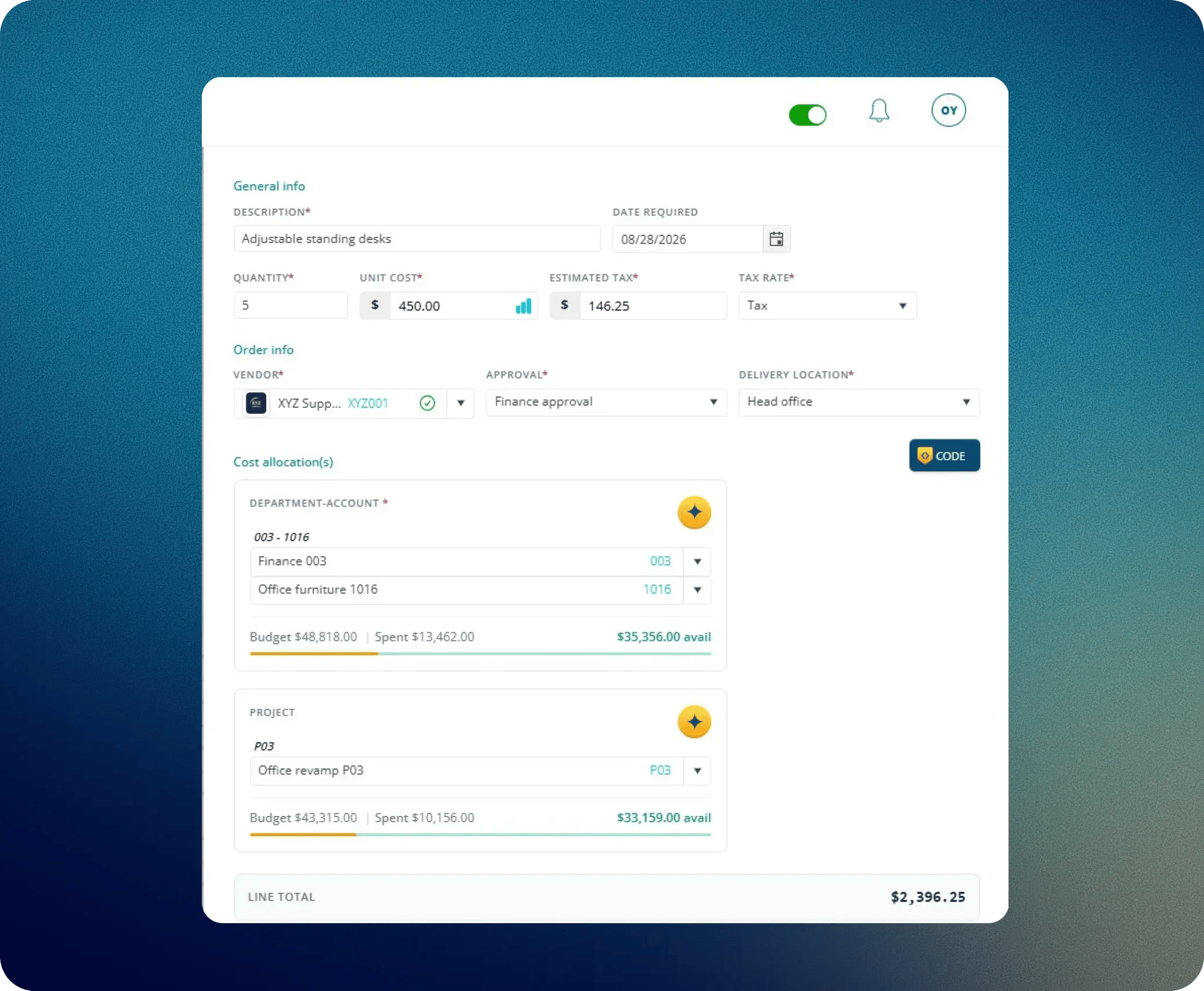 Cost allocation in Fraxion