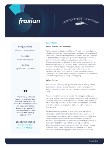 Monson Fruit Company case study cover