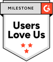 G2 Users Love Us badge