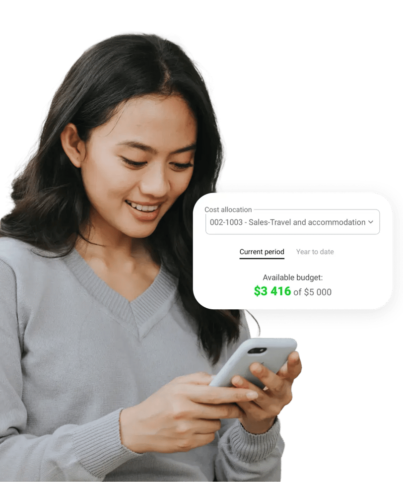 Expense report and approval dashboard