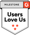 G2 Users Love Us badge