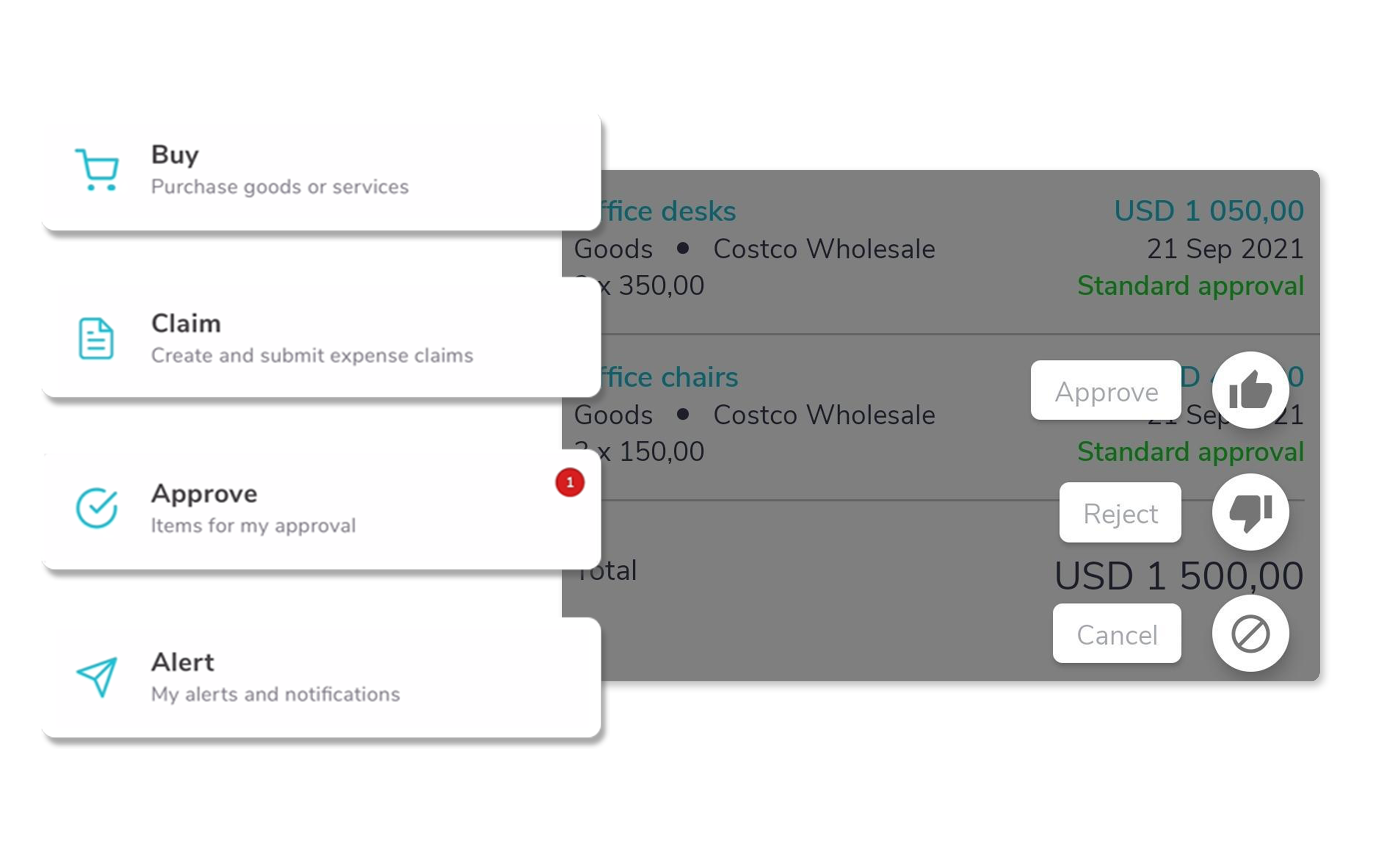Mobile requisition app