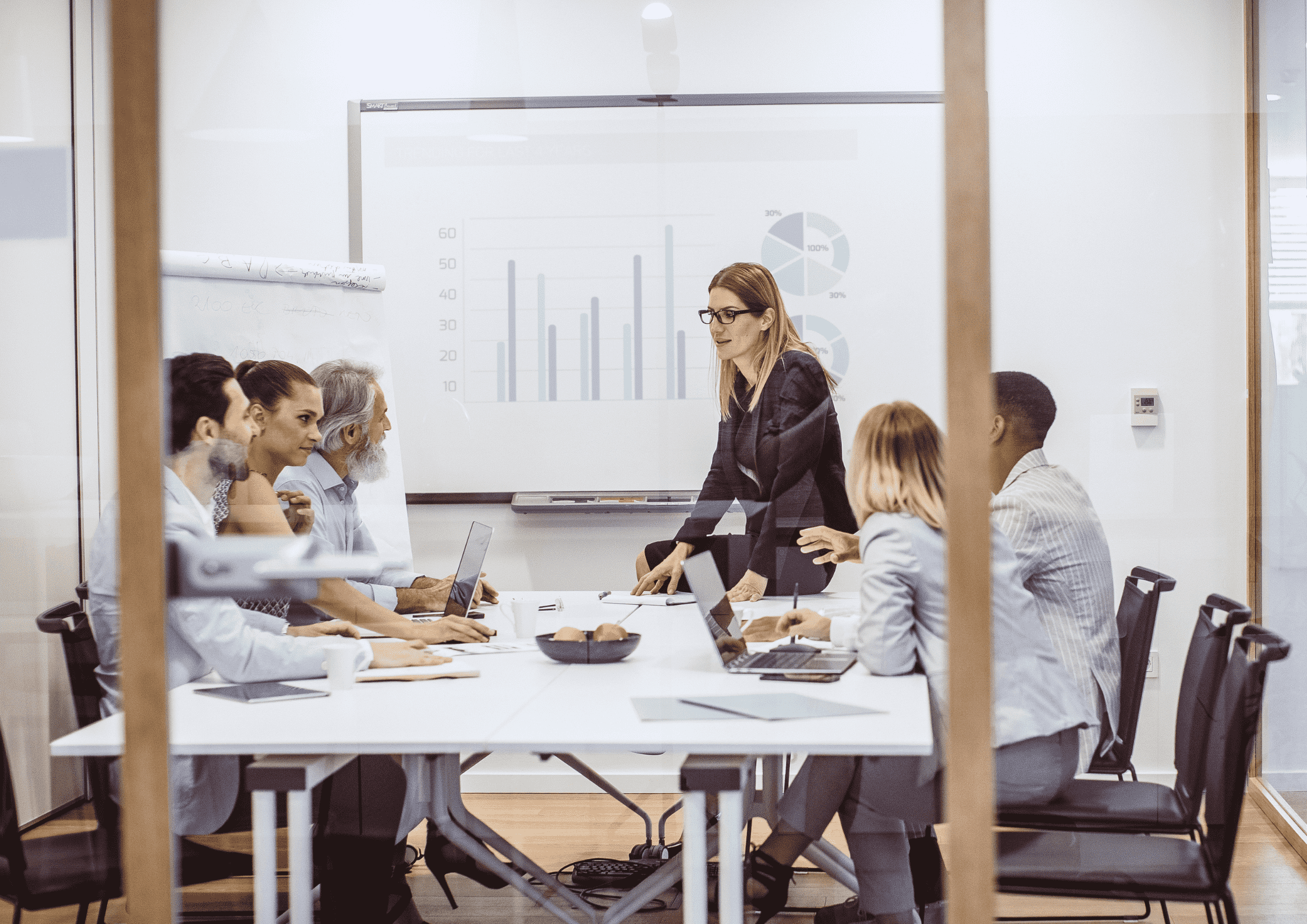 Finance team using a spend management system