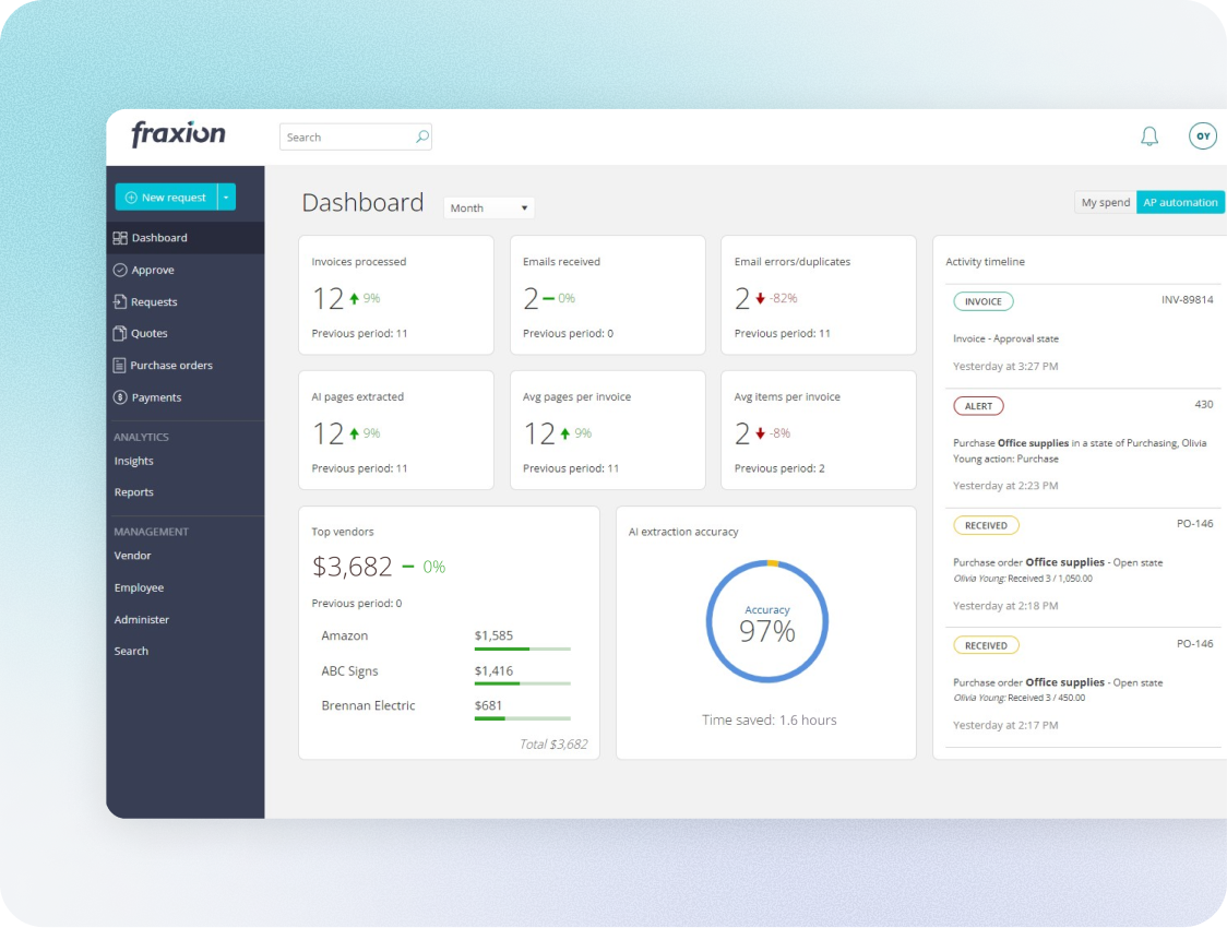 Fraxion AP automation dashboard