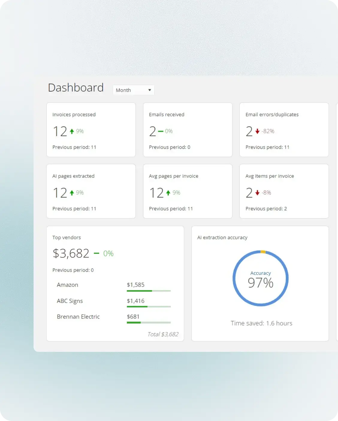 Fraxion accounts payable automation with invoice matching and exception flags