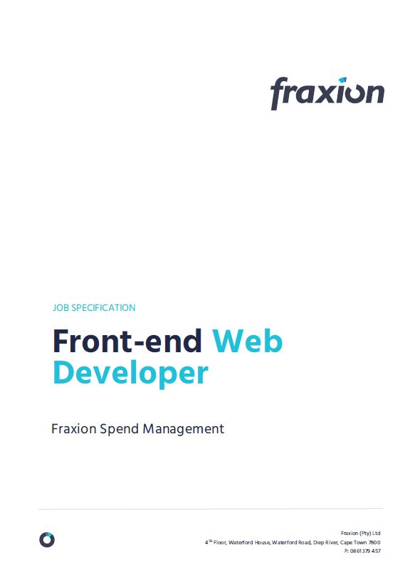 Front-end Web Developer