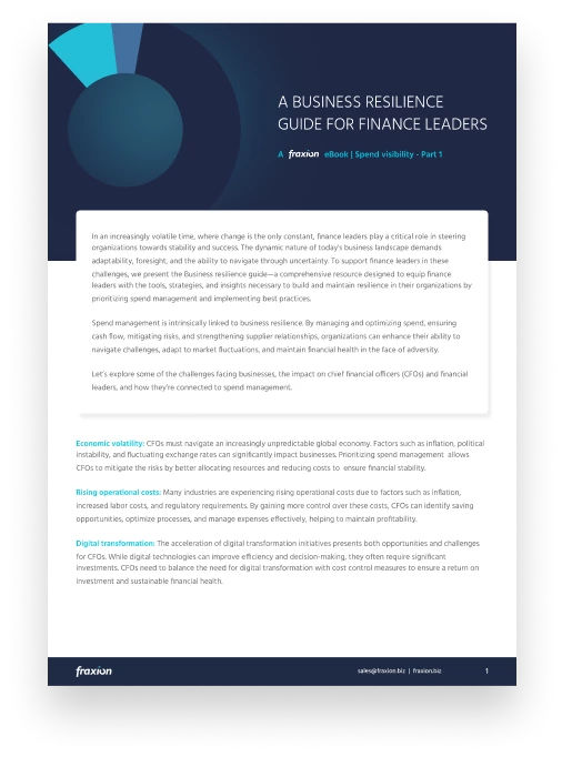 A business resilience guide for finance leaders