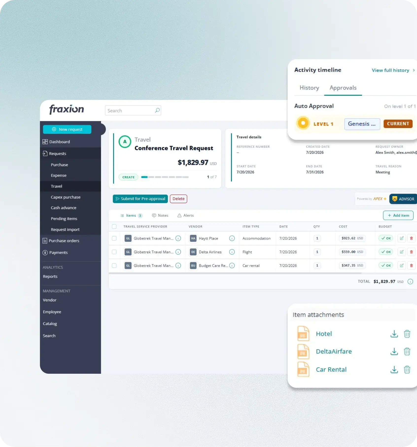 Travel management