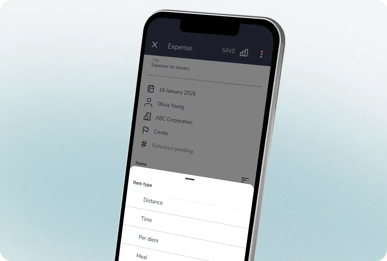 Mobile expense submission with receipt capture in Fraxion
