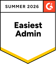 G2 Easiest Admin badge