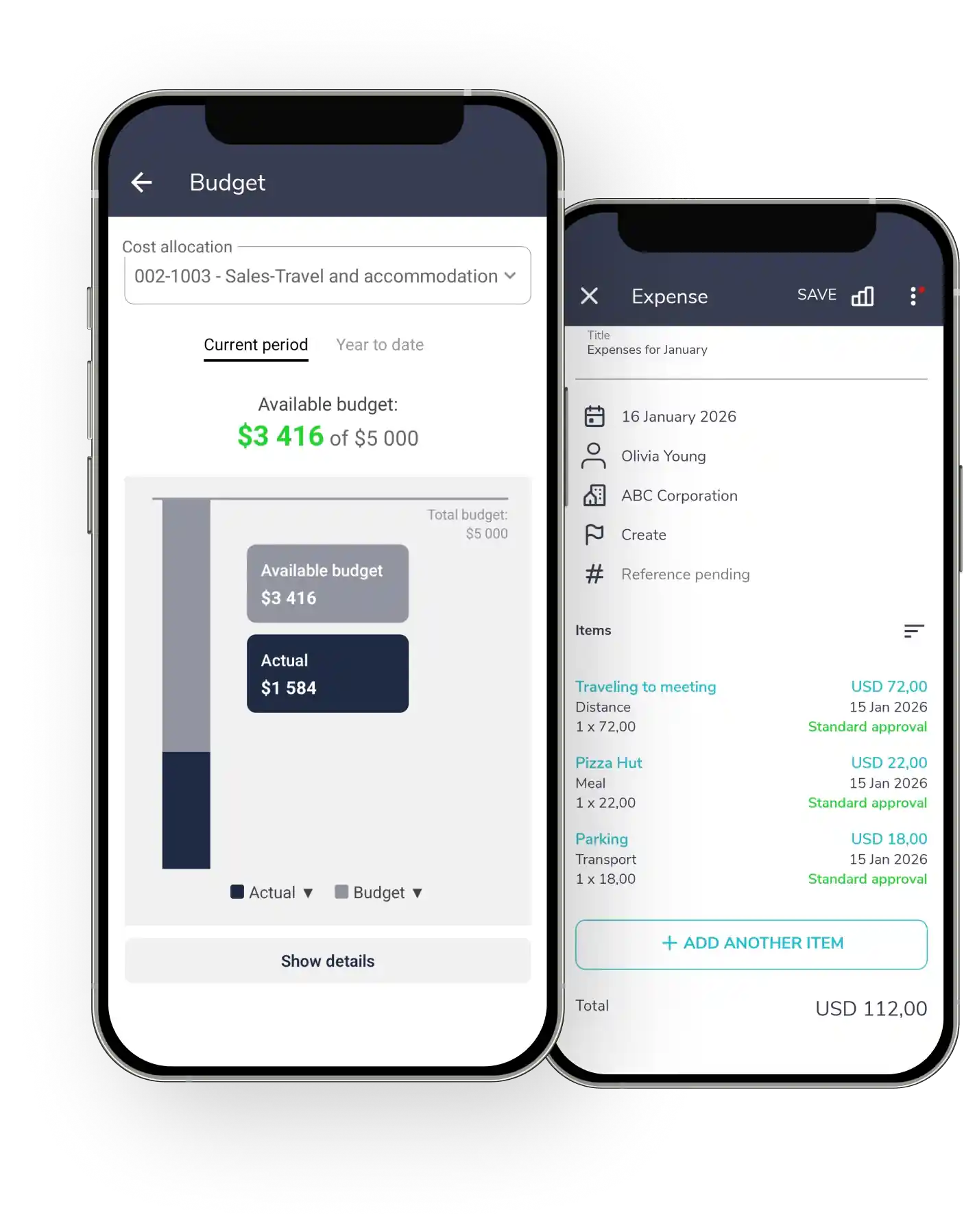 Fraxion mobile expense capture