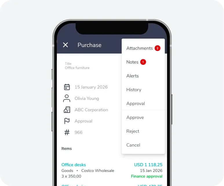 Fraxion purchase requisition with approval and PunchOut options
