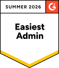 G2 Easiest Admin badge