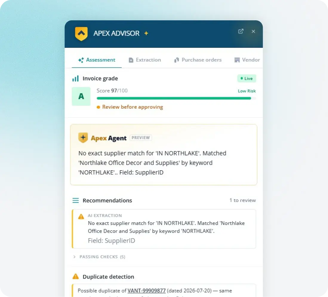 Fraxion invoice approval synced with QuickBooks